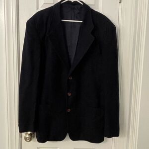 Britches Great Outdoors Wool Blend Blazer XL Navy Blue Classic 3 Button Jacket